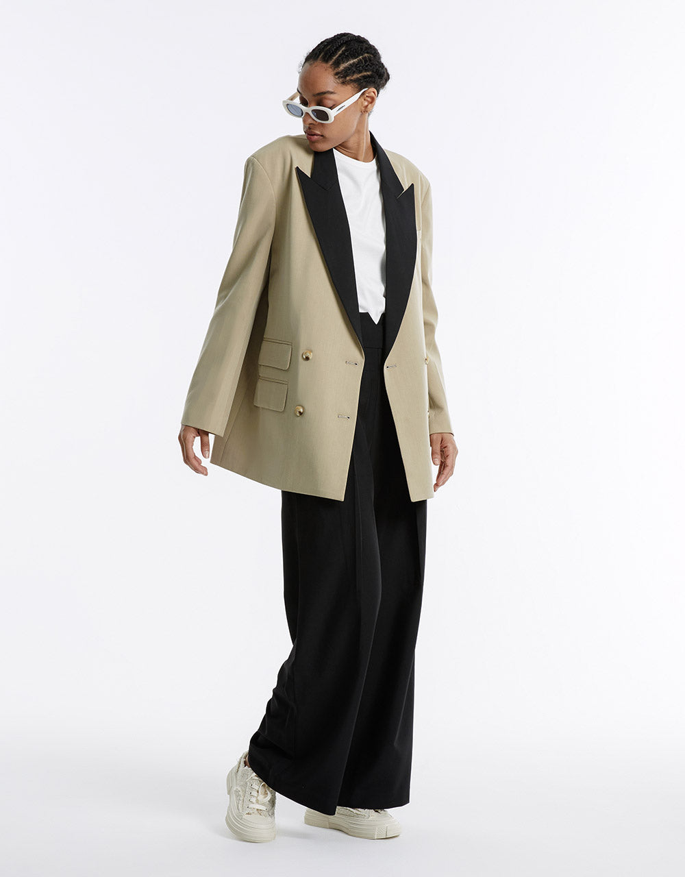 Contrast Color Blazer