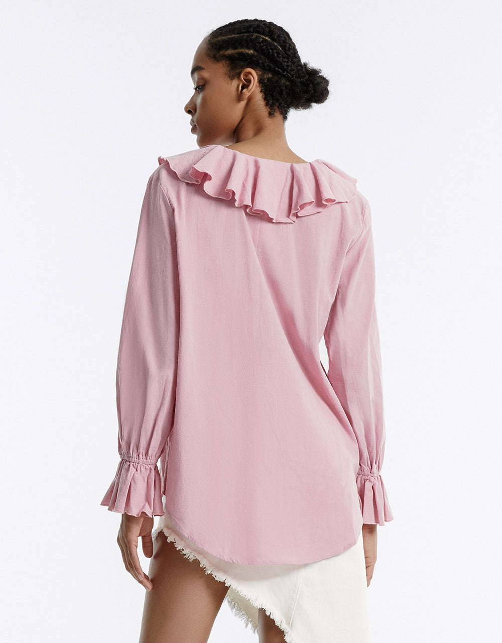 Striped Ruffled Shirt