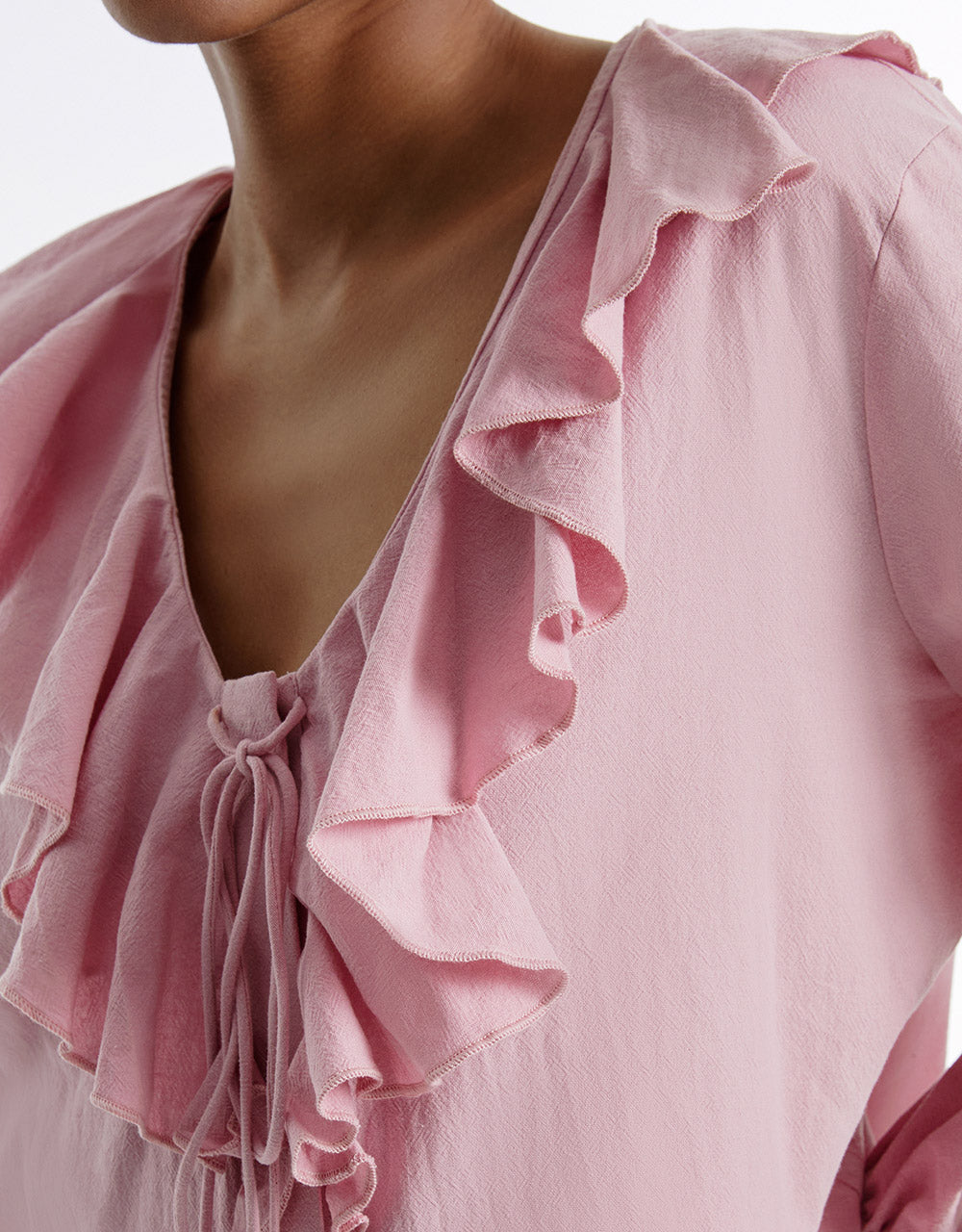 Striped Ruffled Shirt
