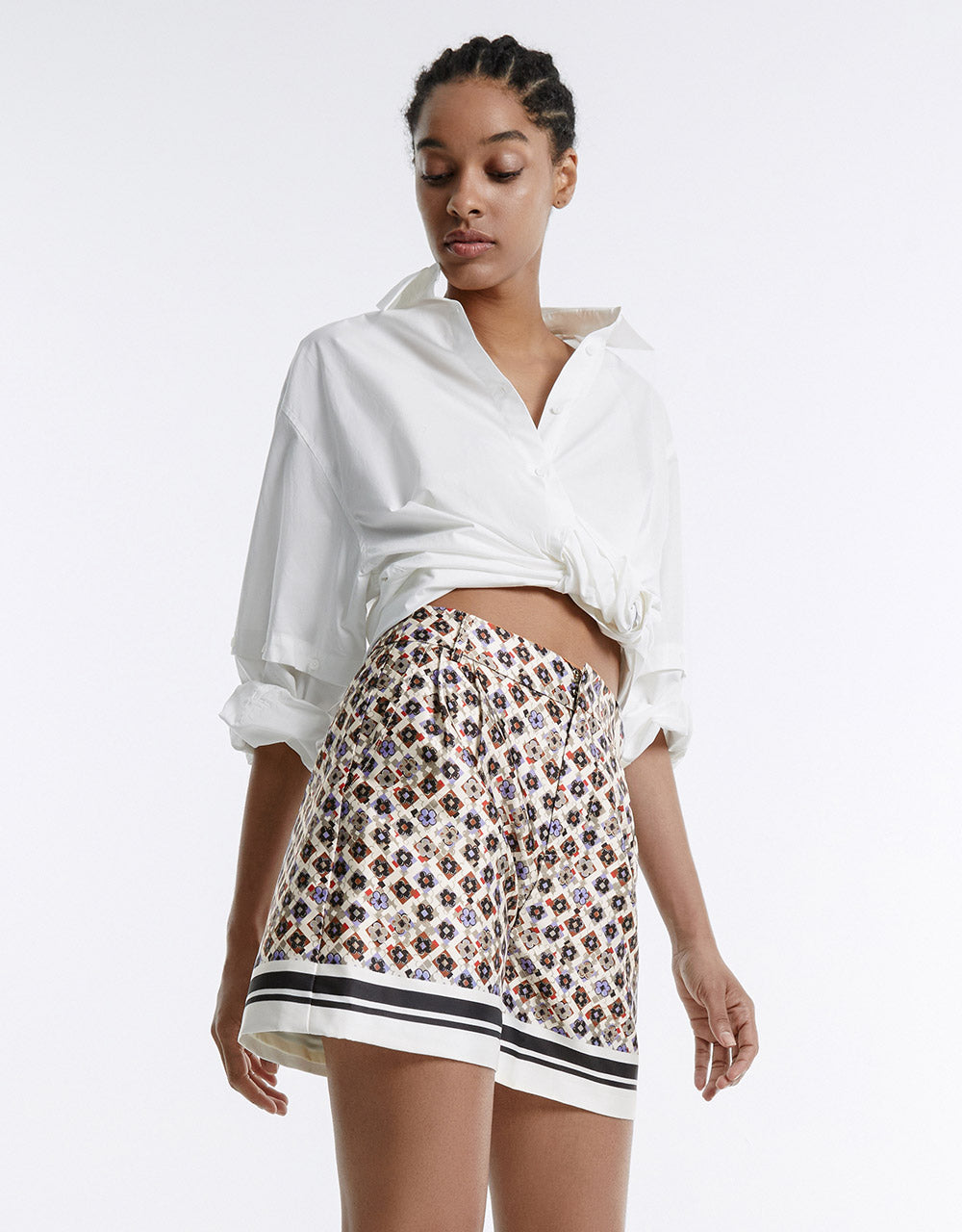 Geometric Print Shorts