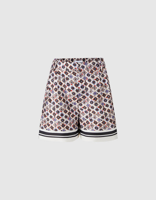 Geometric Print Shorts