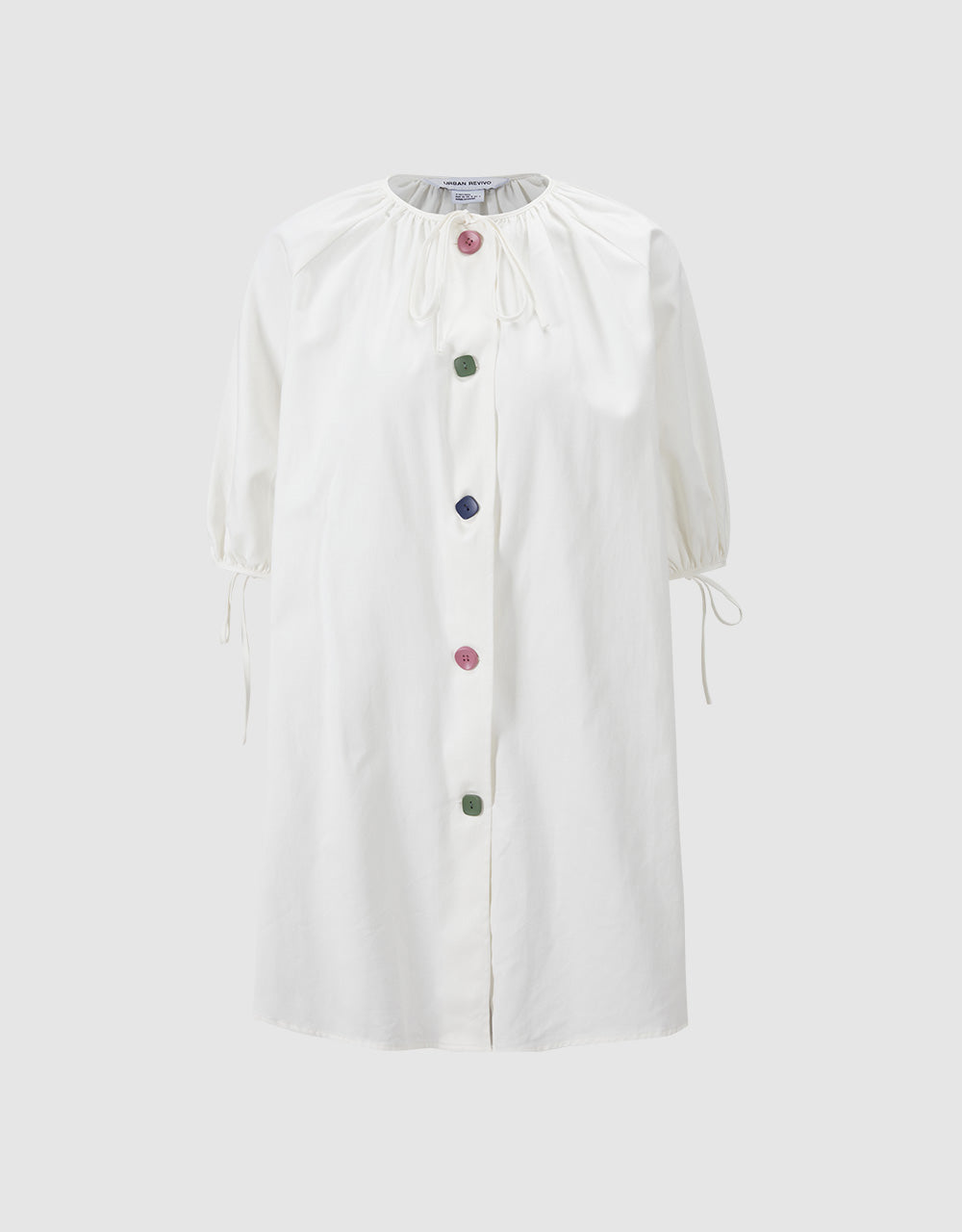 Tie Front Button Up Dress