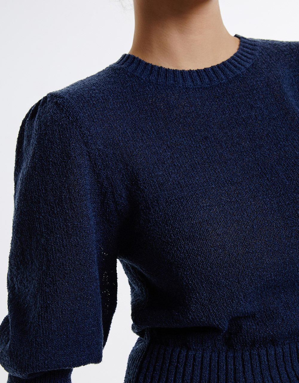 Plain Cropped Sweater