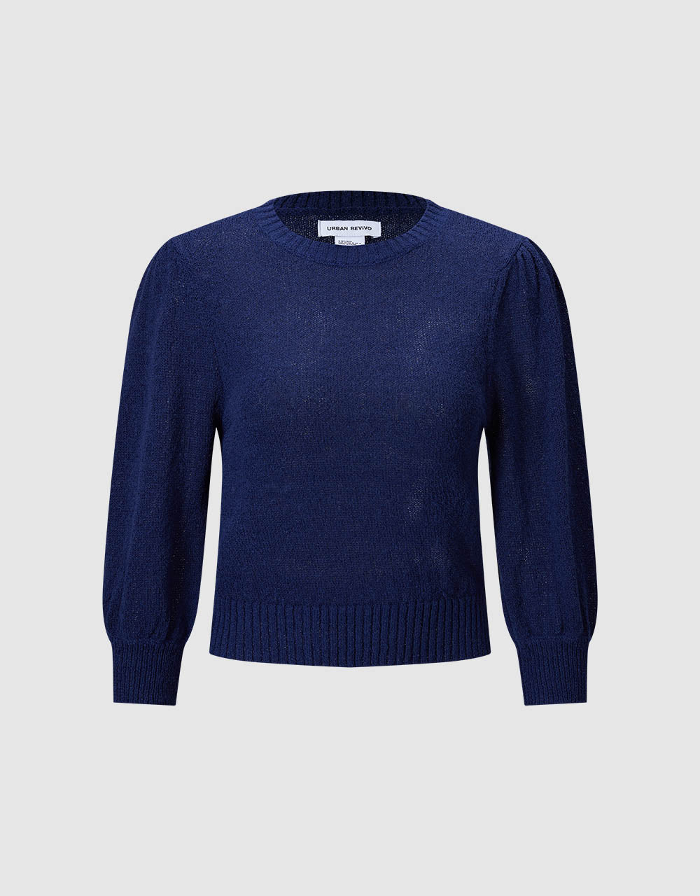 Plain Cropped Sweater