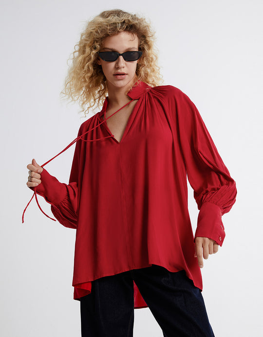Tie Front Blouse