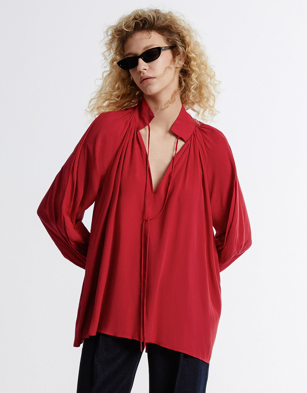 Tie Front Blouse