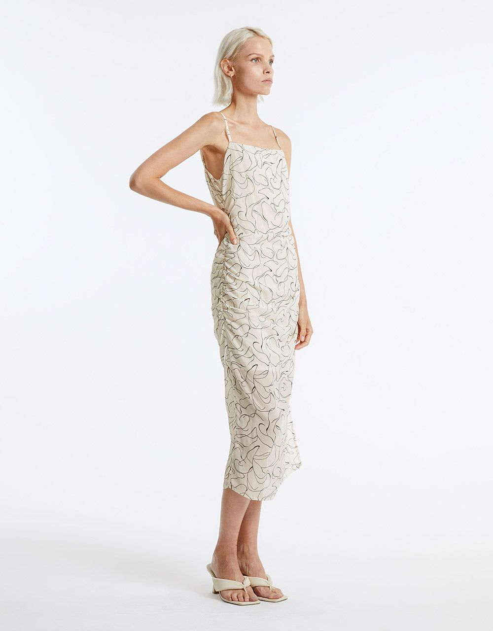 Printed Strappy Dress