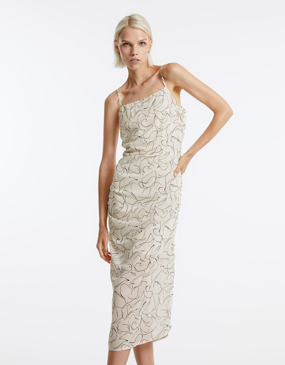 Printed Strappy Dress