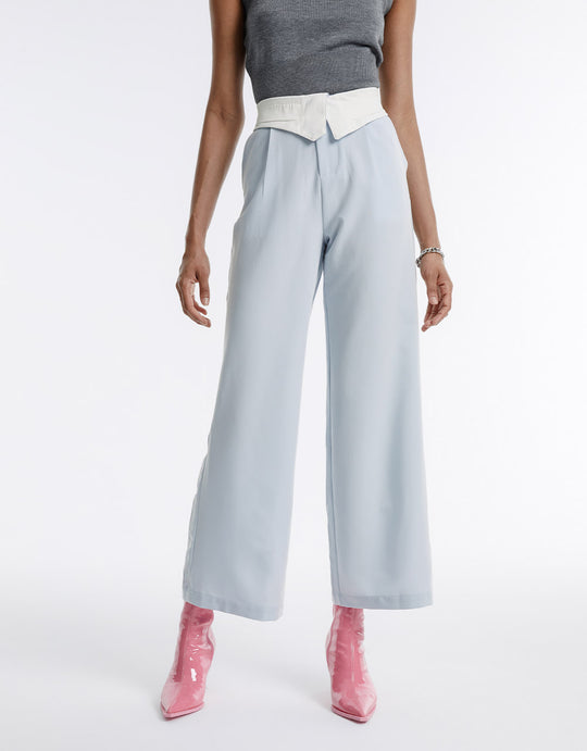 High Waist Straight Pants