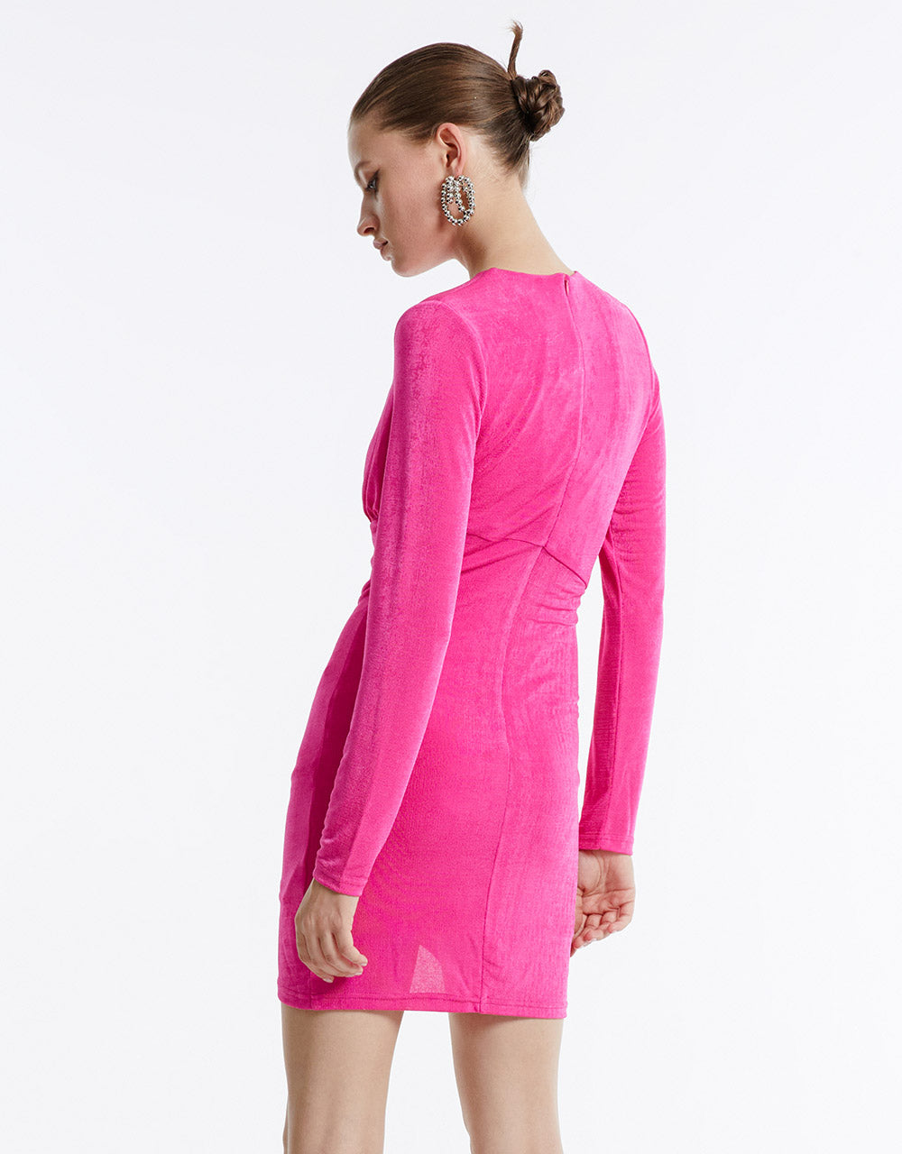 Ruched Wrap Dress