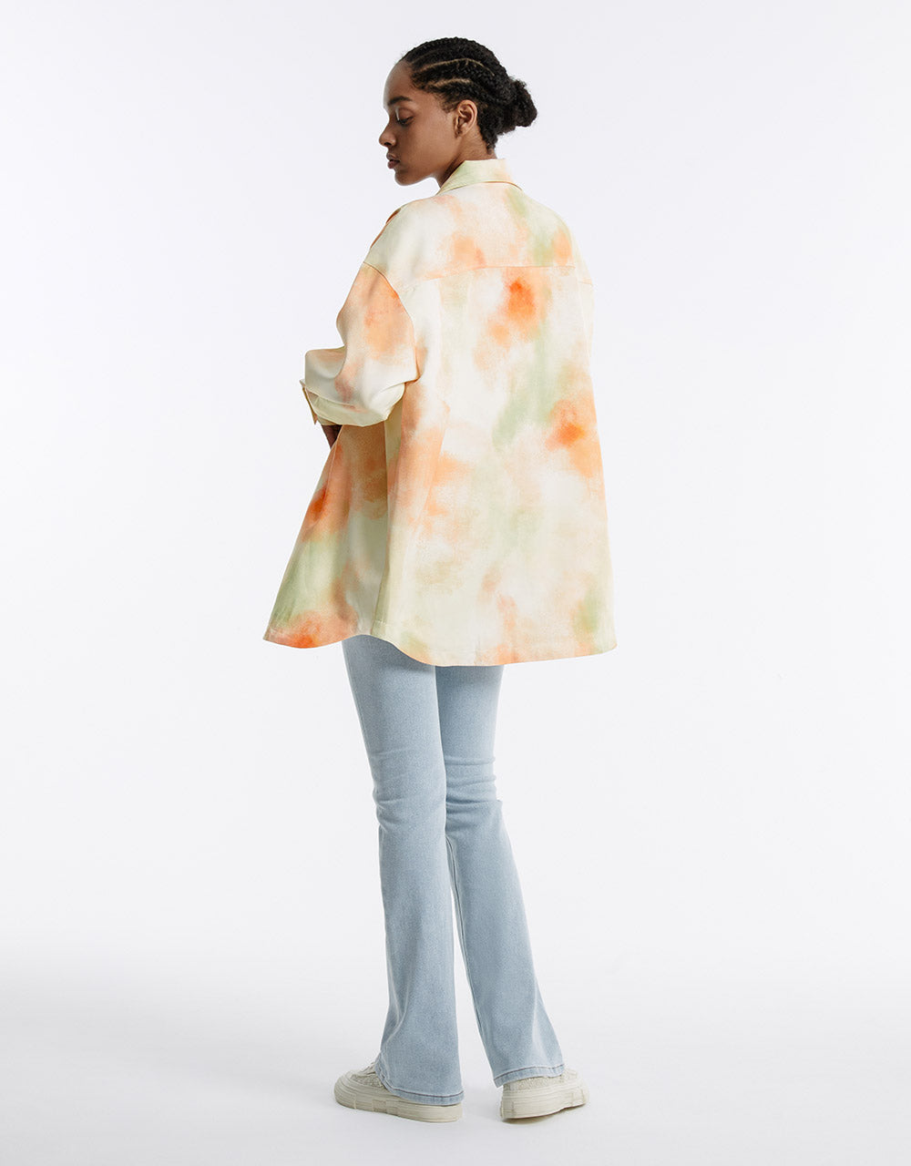 Mid Waist Flare Jeans