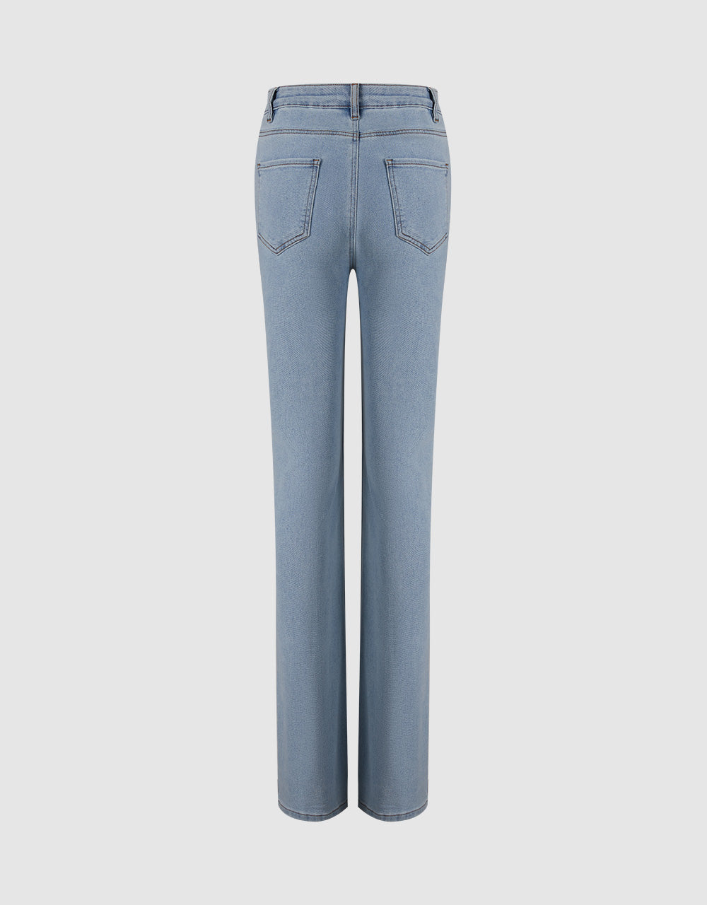 Mid Waist Flare Jeans