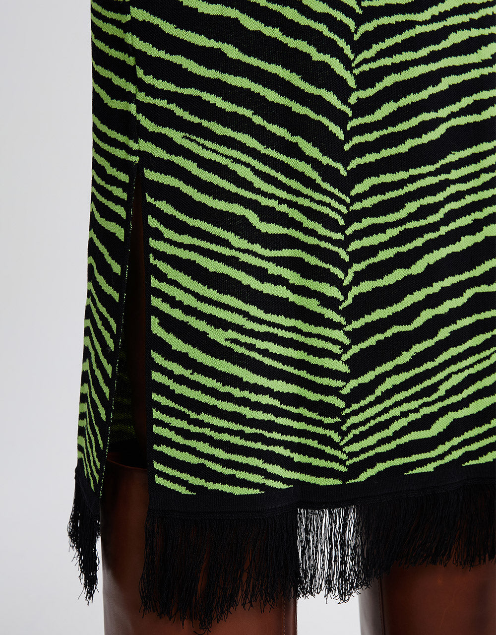 Striped Knitted Skirt