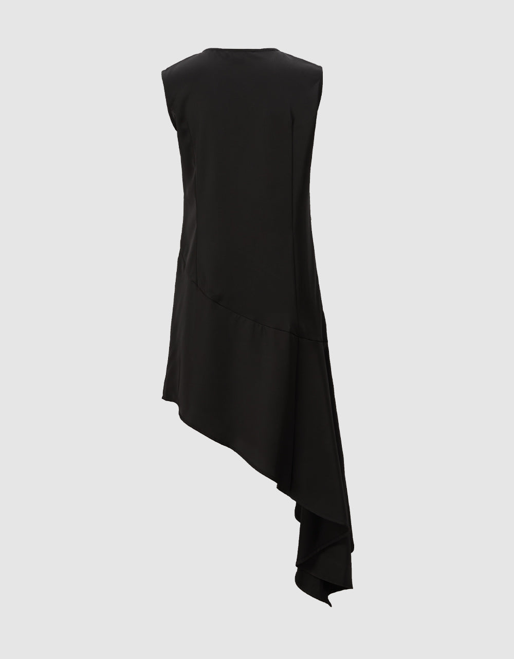 Asymmetrical Hem Sleeveless Dress