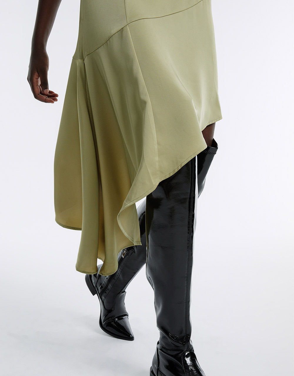 Asymmetrical Hem Sleeveless Dress
