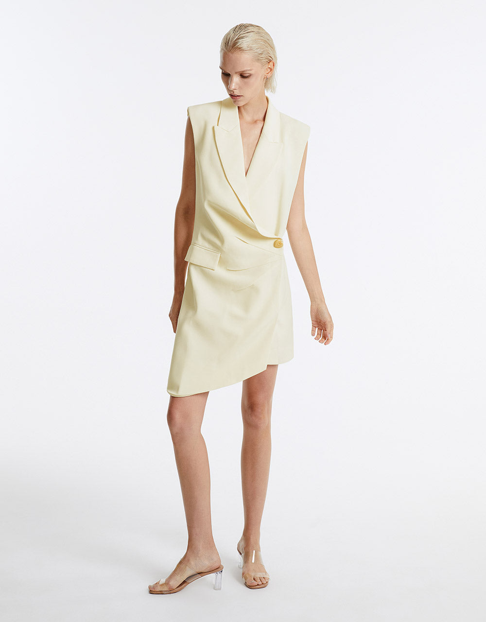 Asymmetric Vest Dress