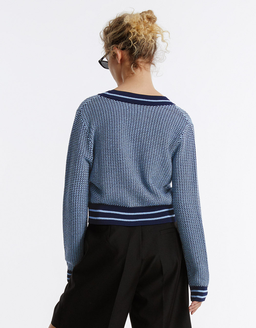 Contrast Trim Cardigan