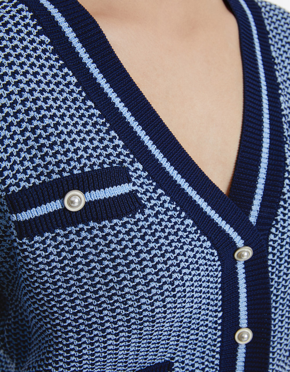 Contrast Trim Cardigan
