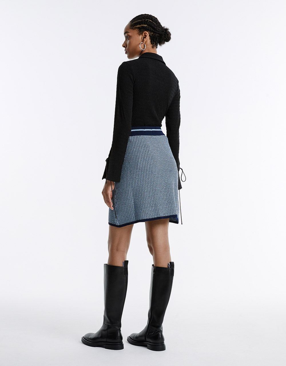 High Waist Knitted Skirt