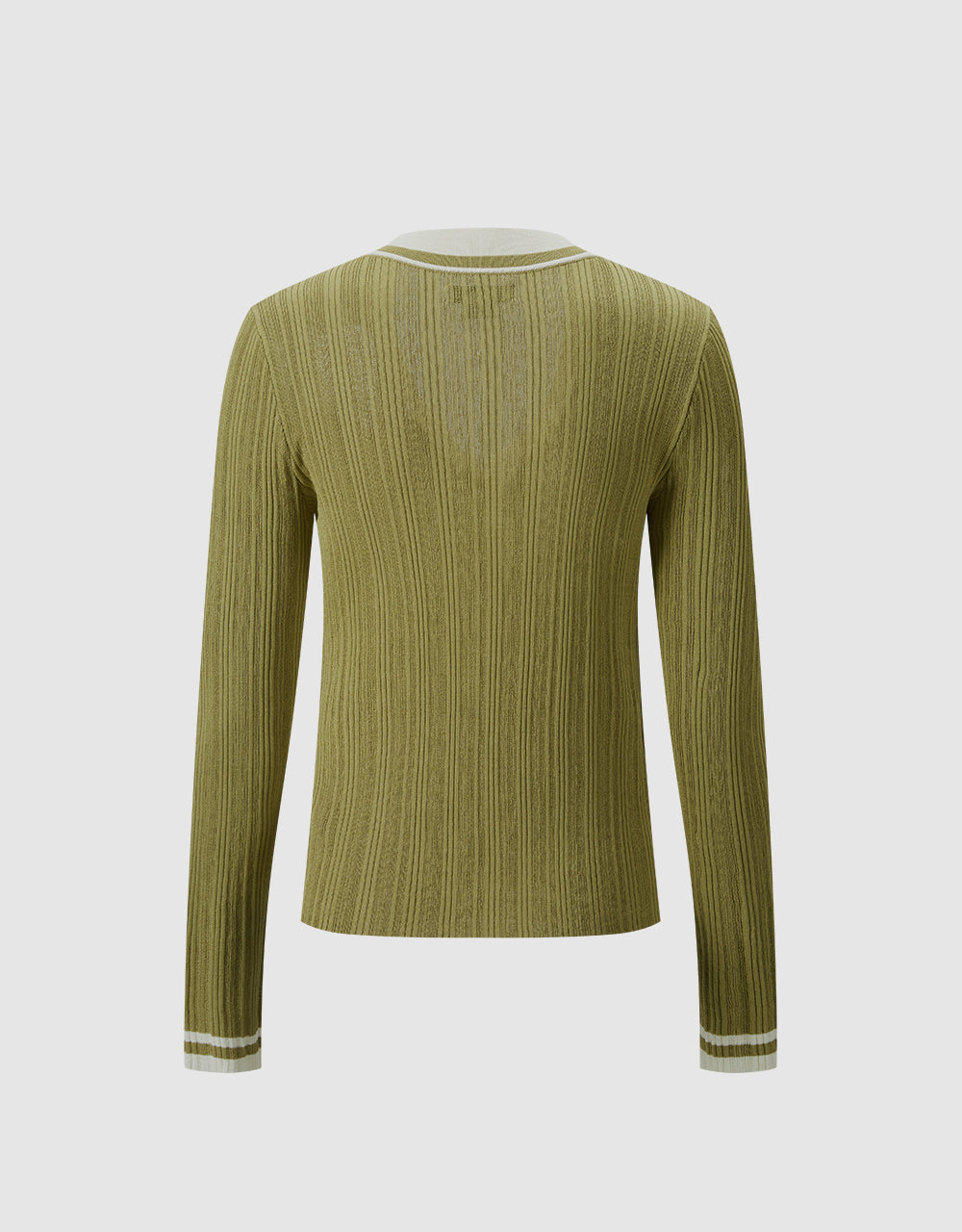 Contrast Trim Cardigan