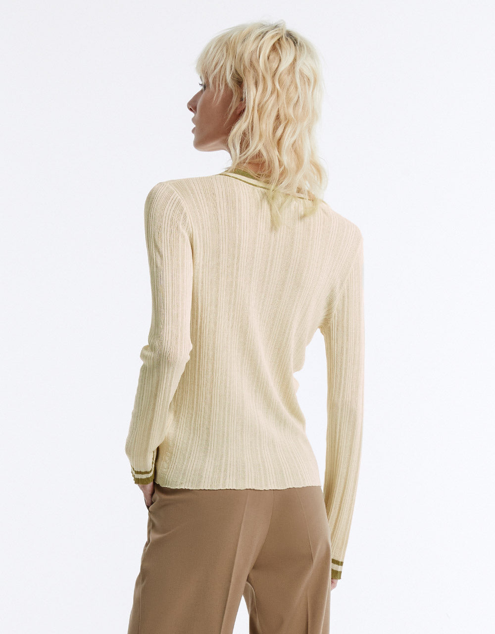 Contrast Trim Cardigan