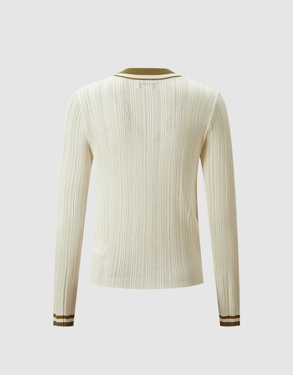 Contrast Trim Cardigan