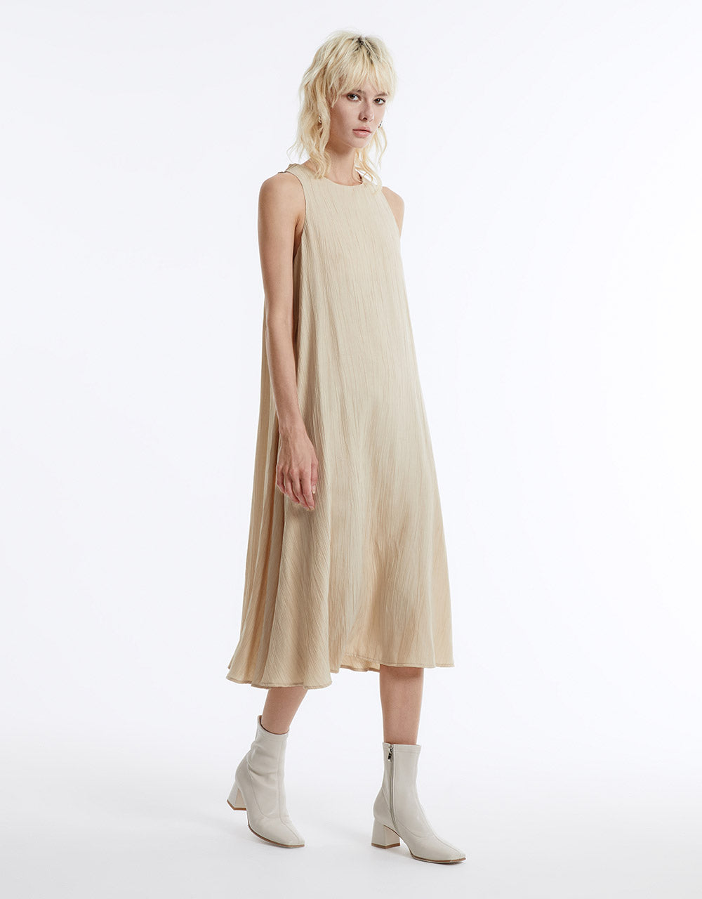 Textured Midi Dress