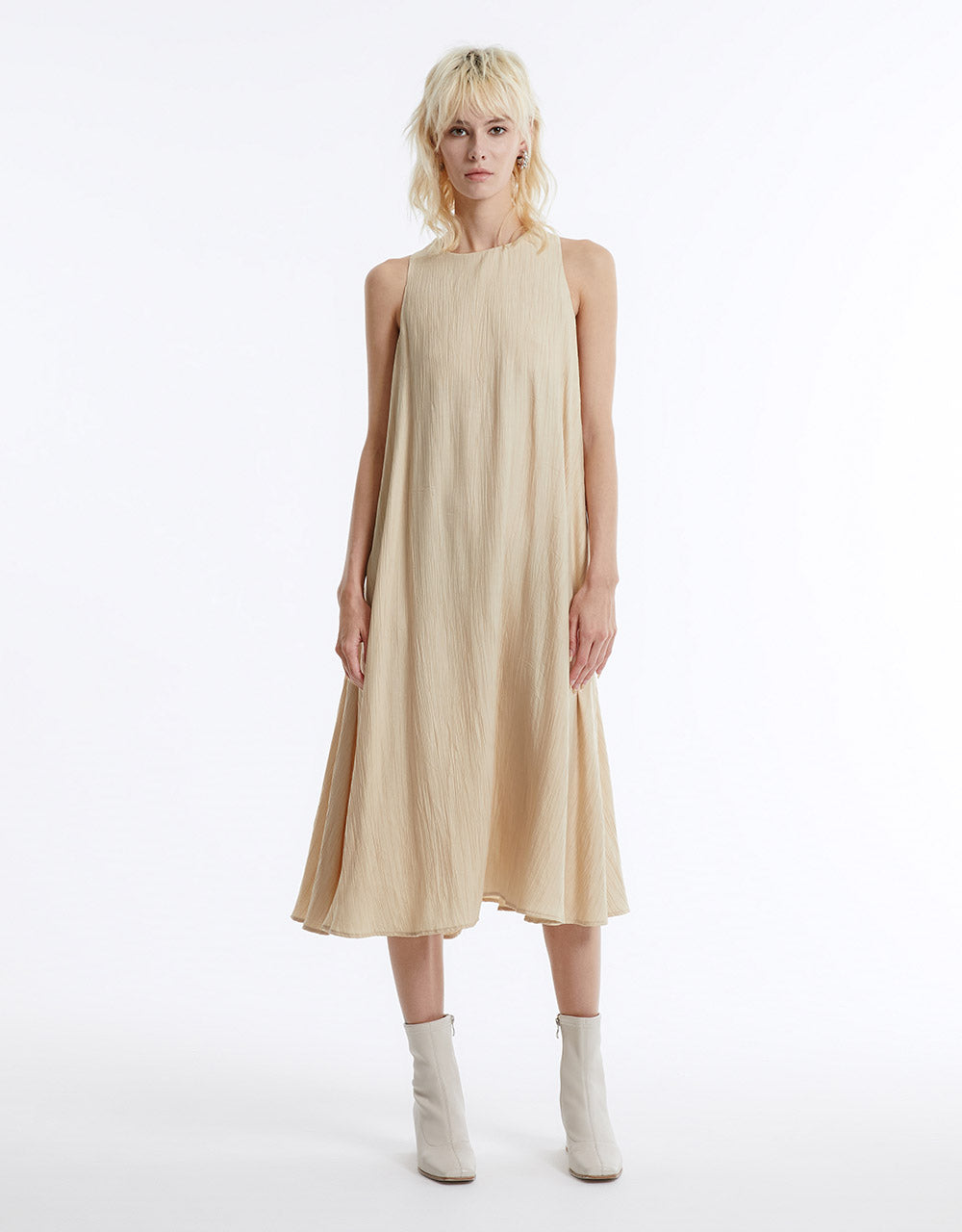 Textured Midi Dress
