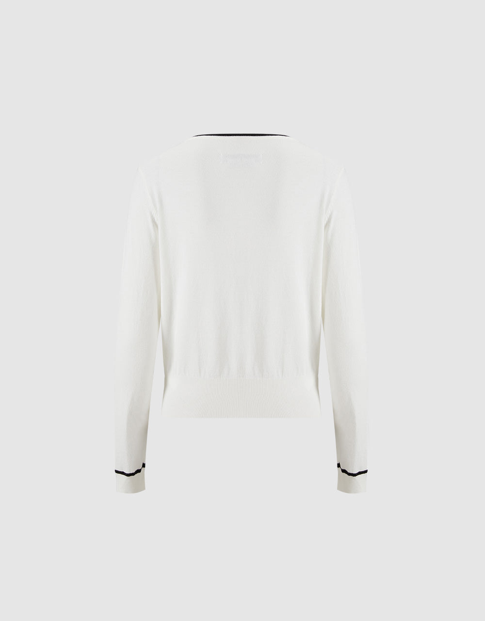 Contrast Trim Cardigan