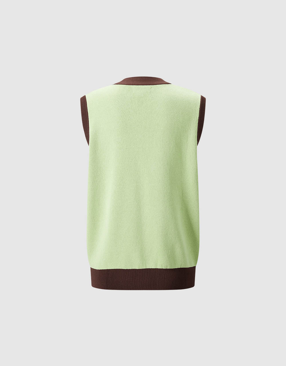 Marble Print Knitted Vest