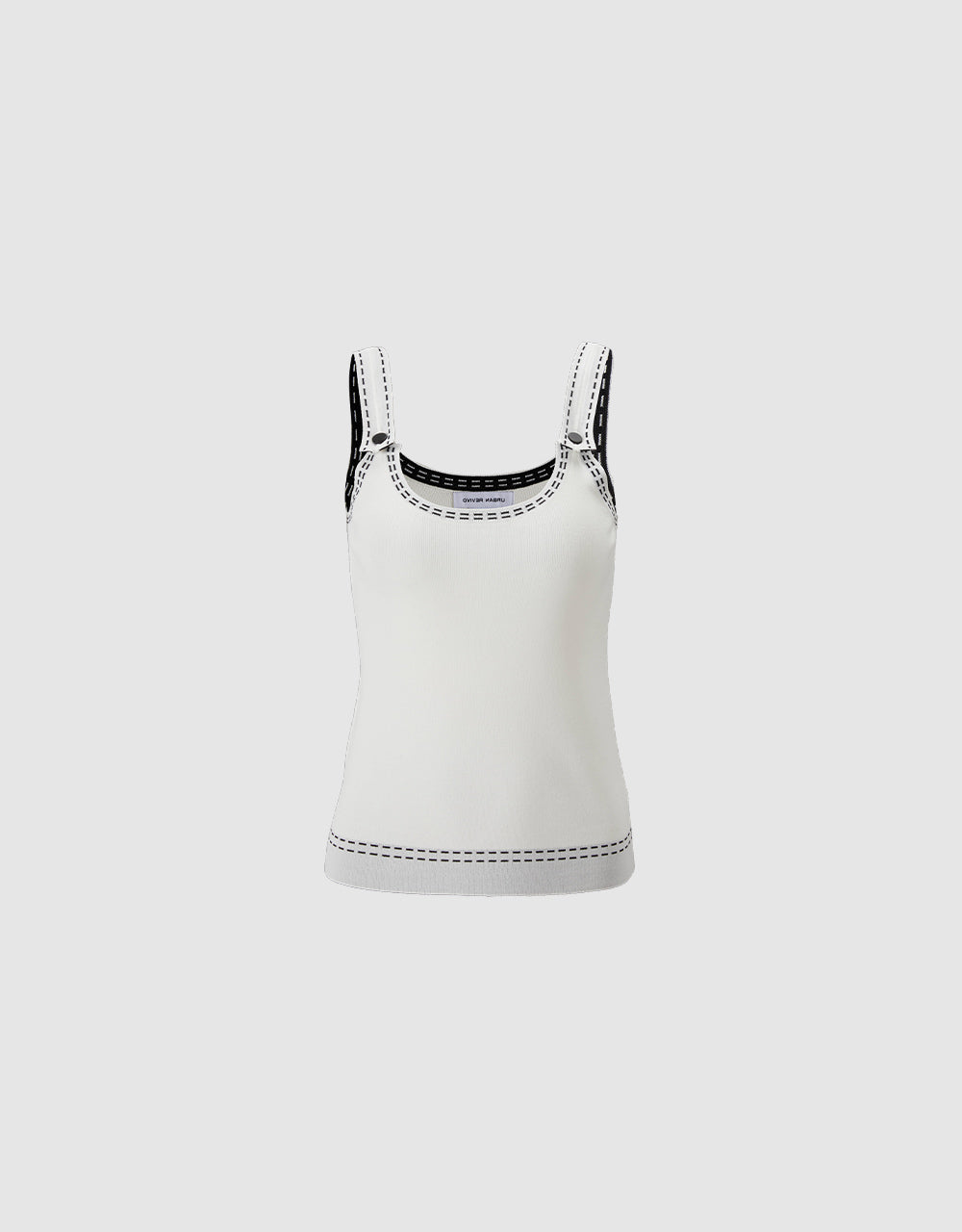 Contrast Trim Knitted Camisole Top