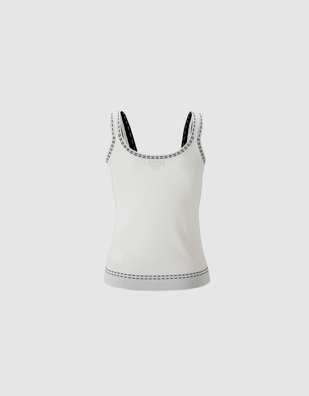 Contrast Trim Knitted Camisole Top