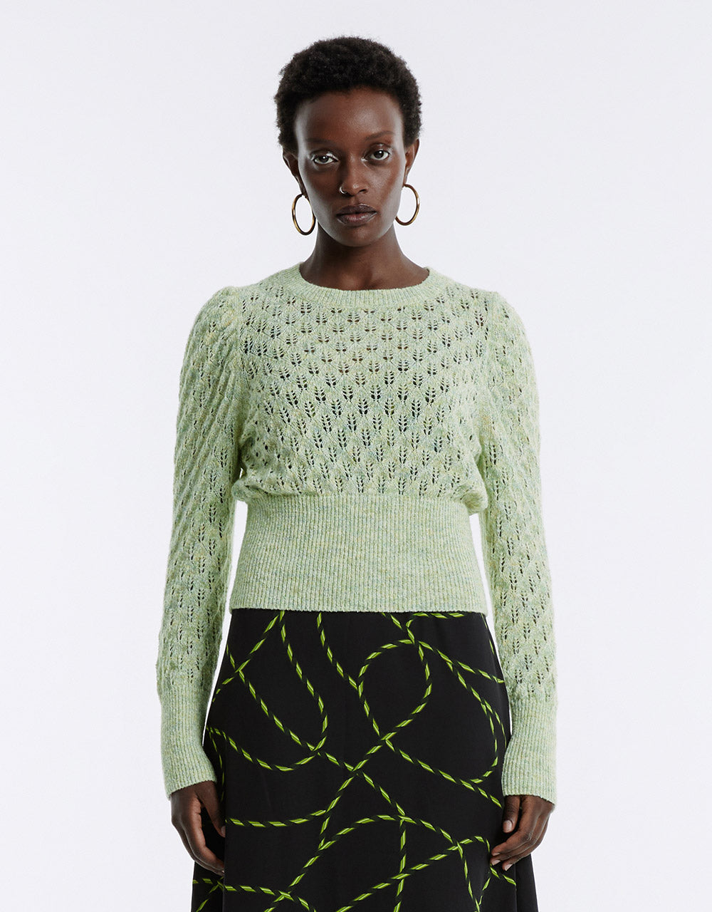 Pointelle Sweater