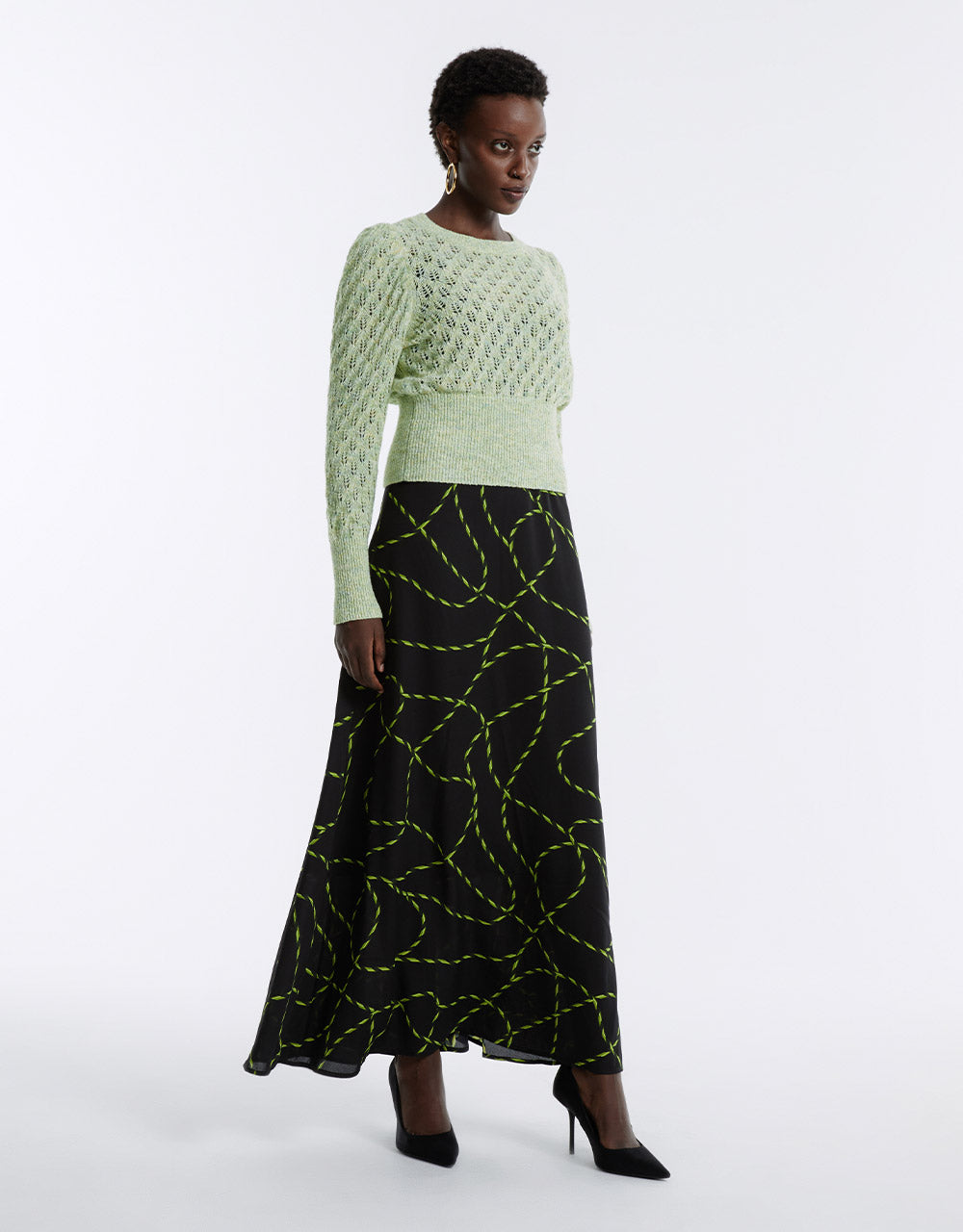 Pointelle Sweater