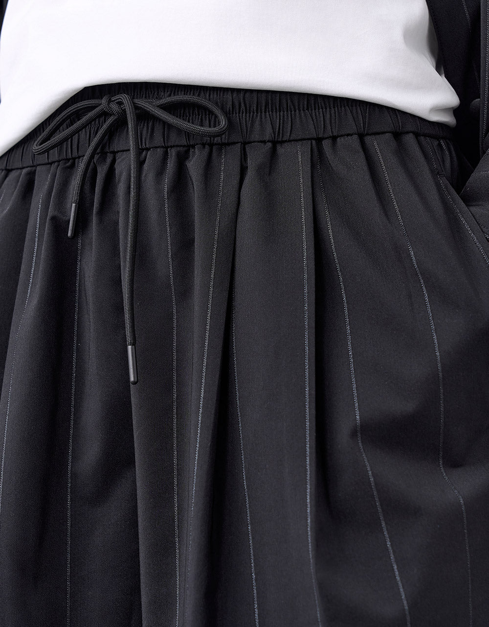 Elastic Waist Striped Shorts