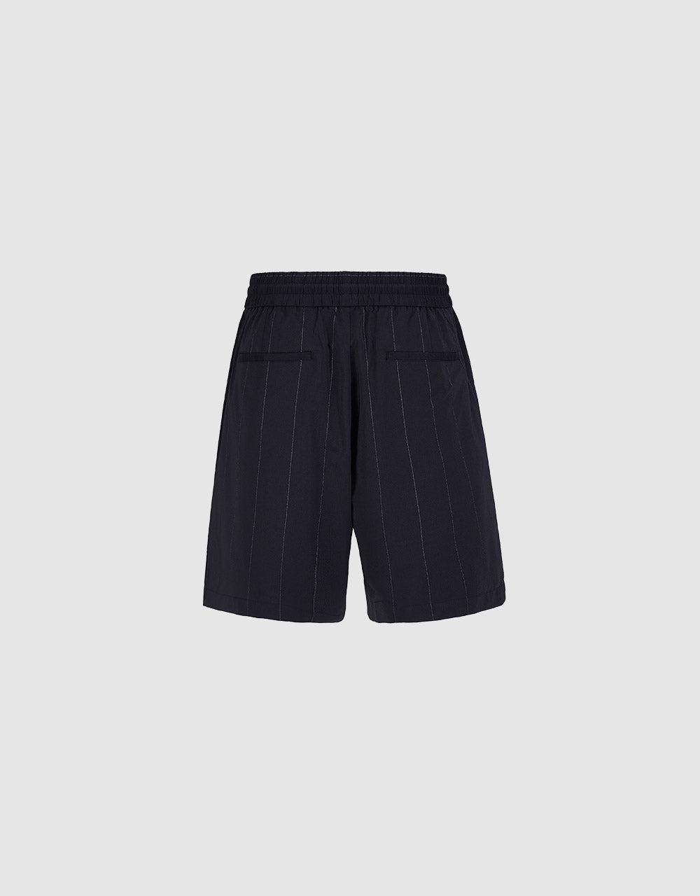 Elastic Waist Striped Shorts