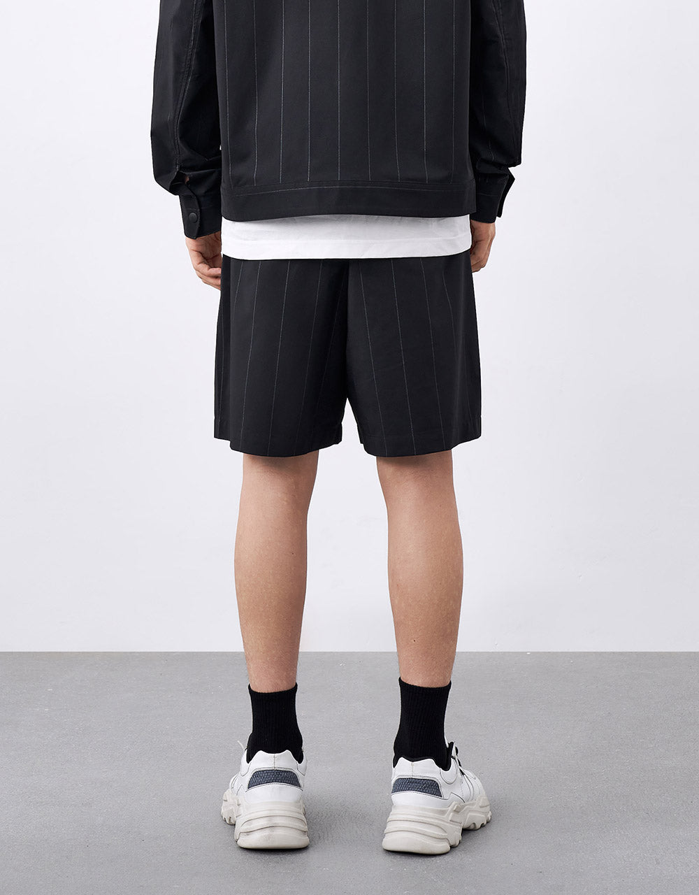 Elastic Waist Striped Shorts