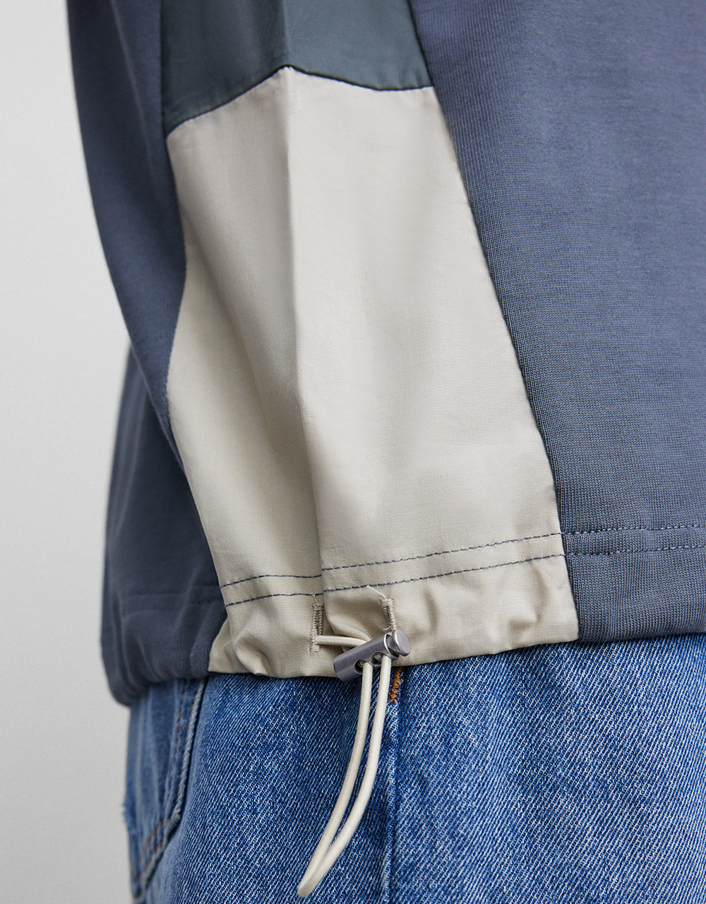 Combination Knit T-Shirt