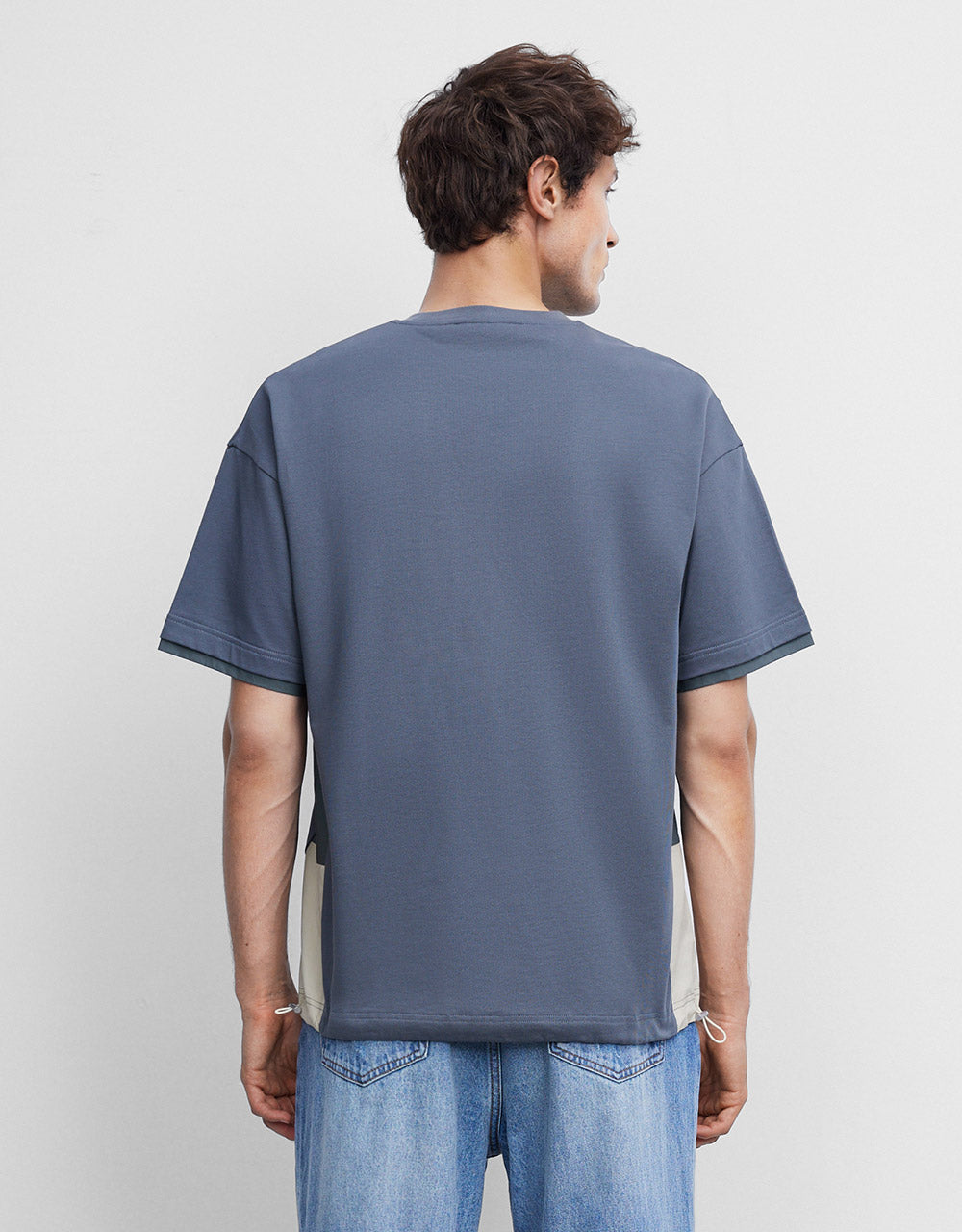 Combination Knit T-Shirt