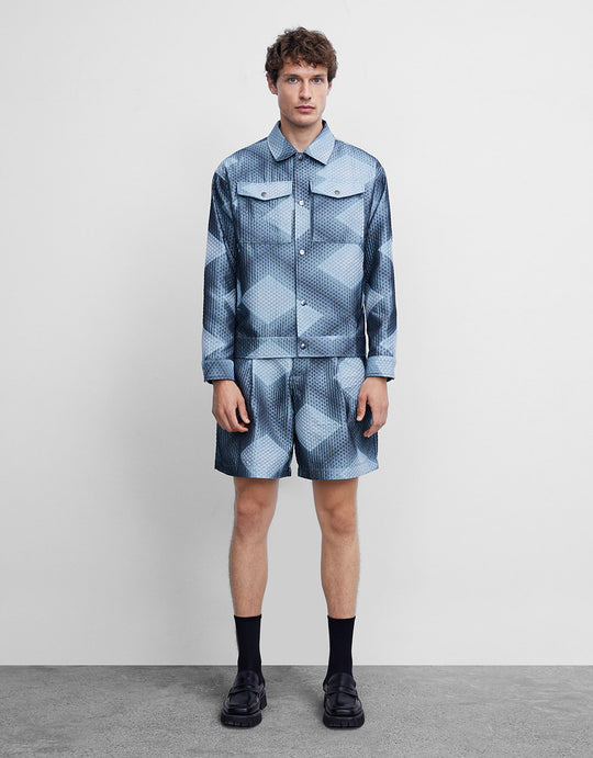 Geometric Print Shorts