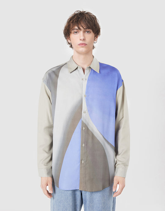 Colorblock Button Up Shirt