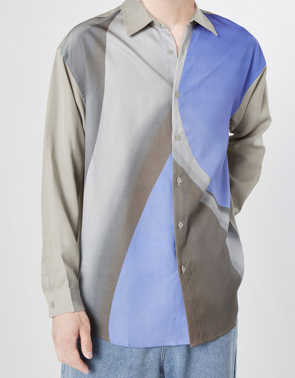 Colorblock Button Up Shirt
