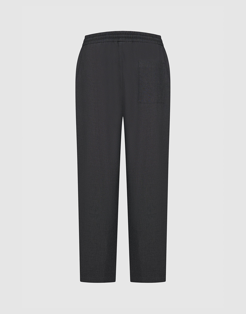 Elastic Waist Straight Pants