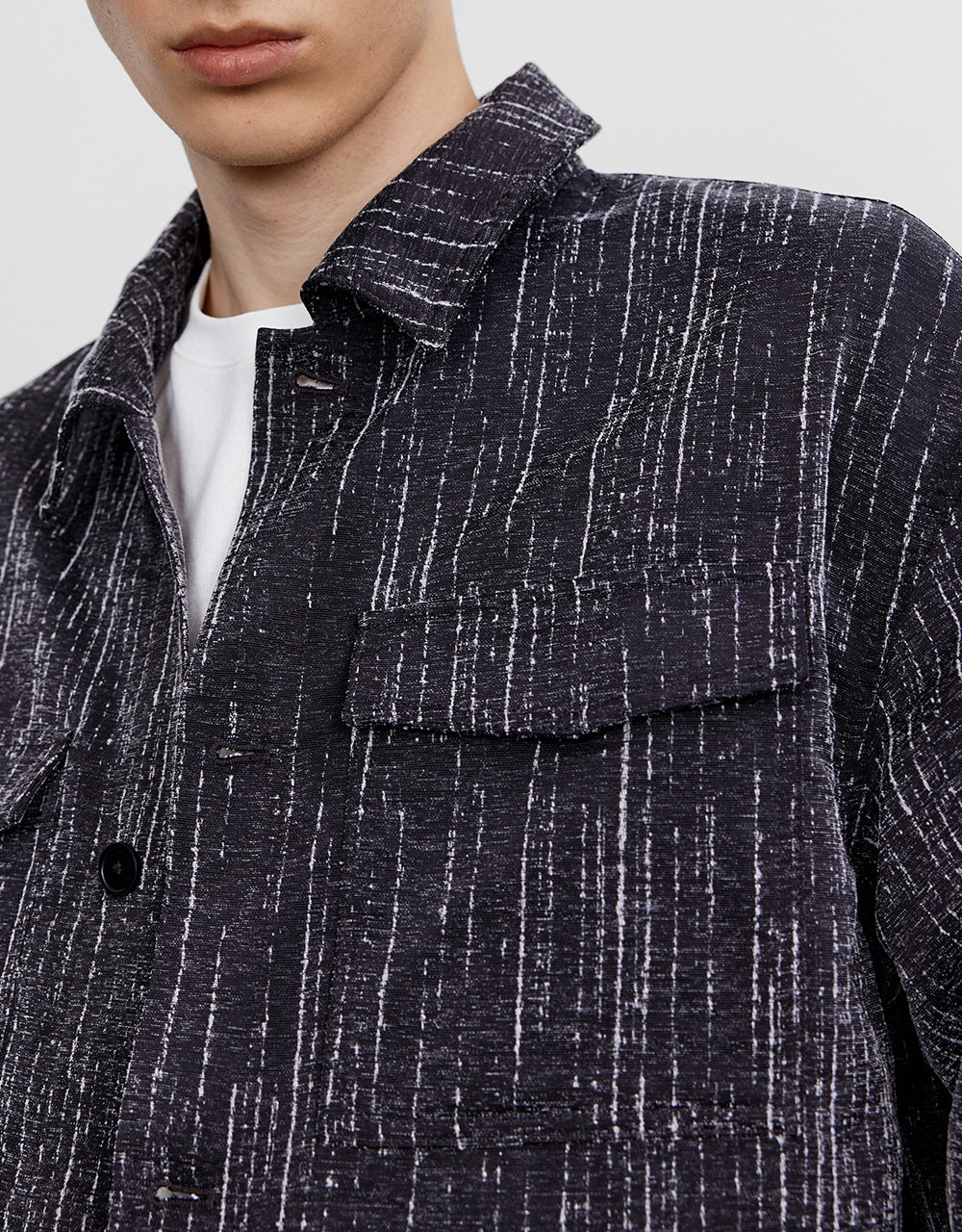 Printed Button Jacket