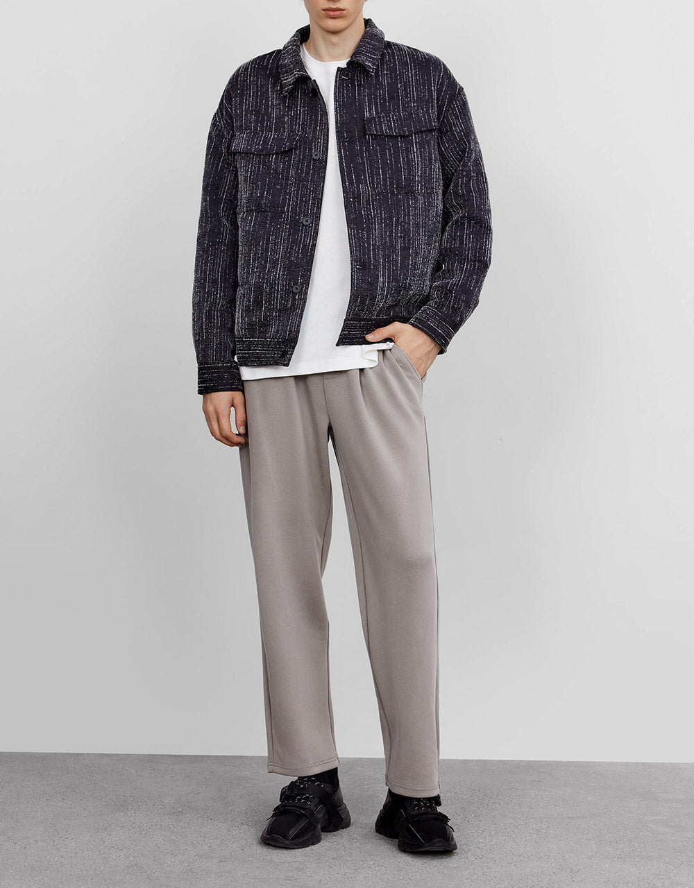Printed Button Jacket