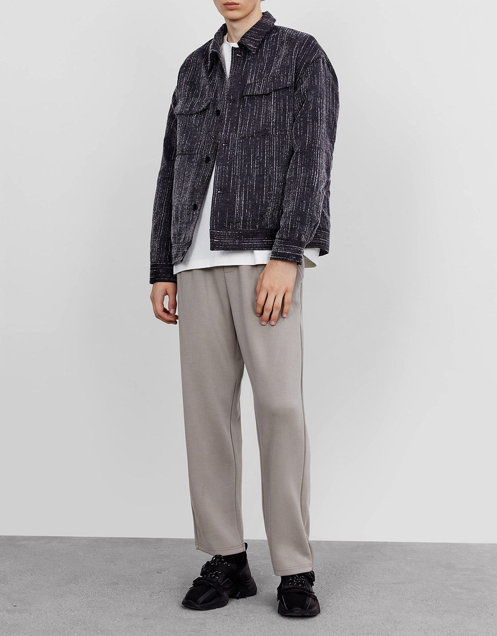 Printed Button Jacket