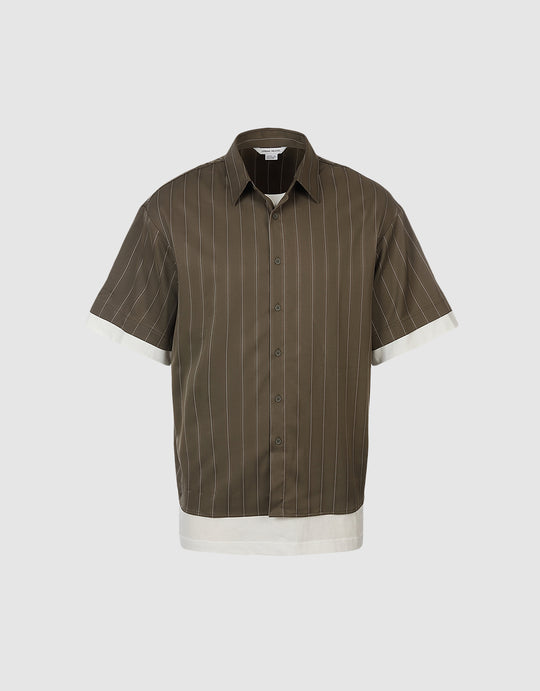 Combination Striped Shirt