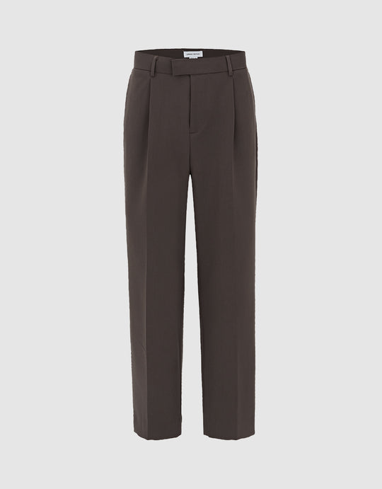 Pleated Straight Pants