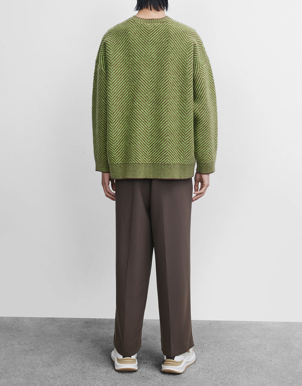Pleated Straight Pants