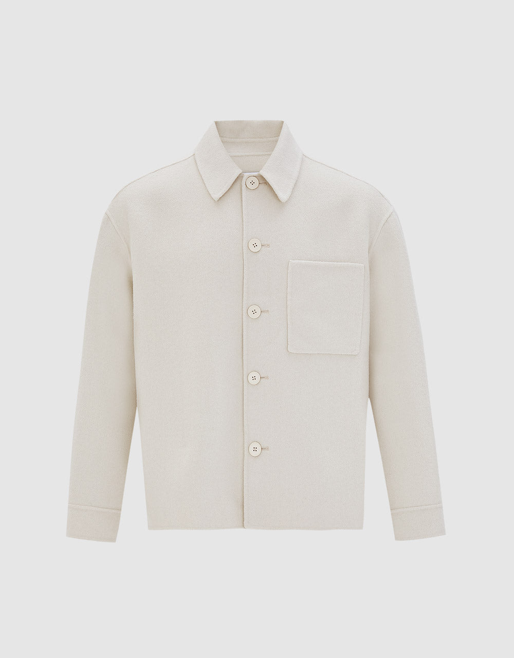 Patch Pocket Woolen Jacket